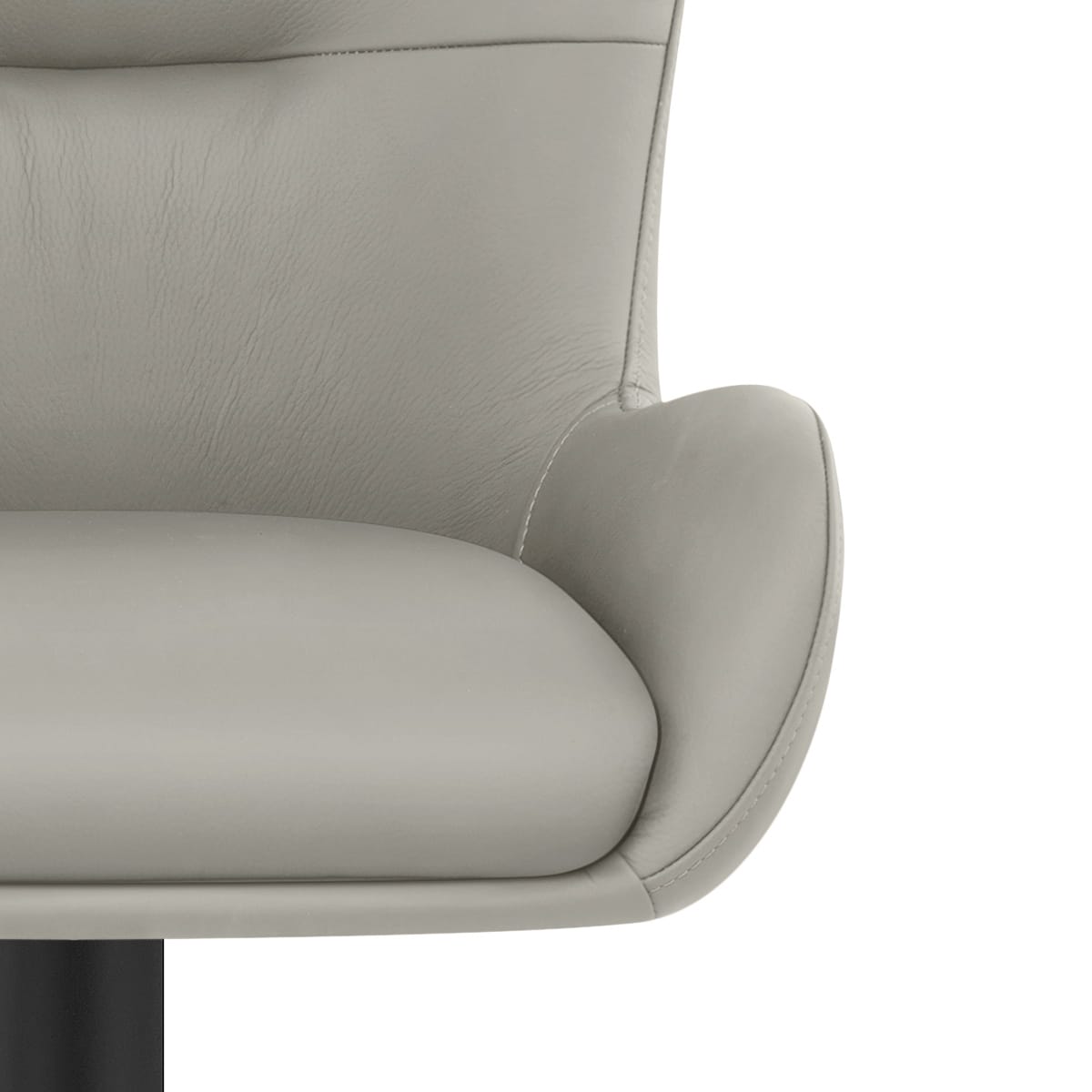 Sgabello Vera Pelle - Faraday Grigio