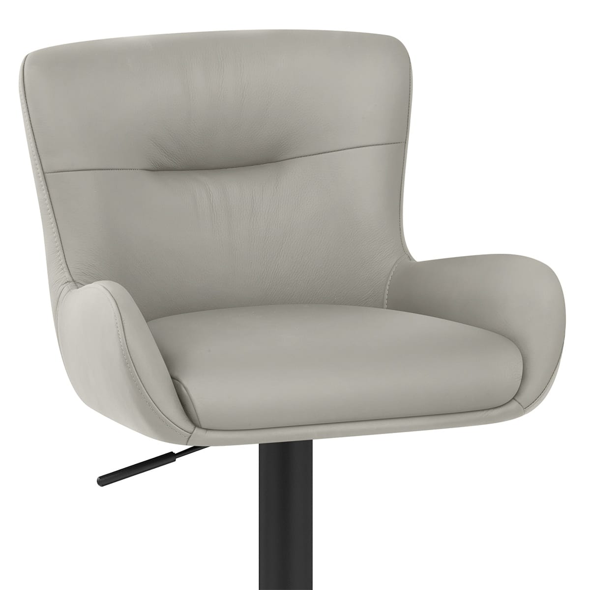 Sgabello Vera Pelle - Faraday Grigio
