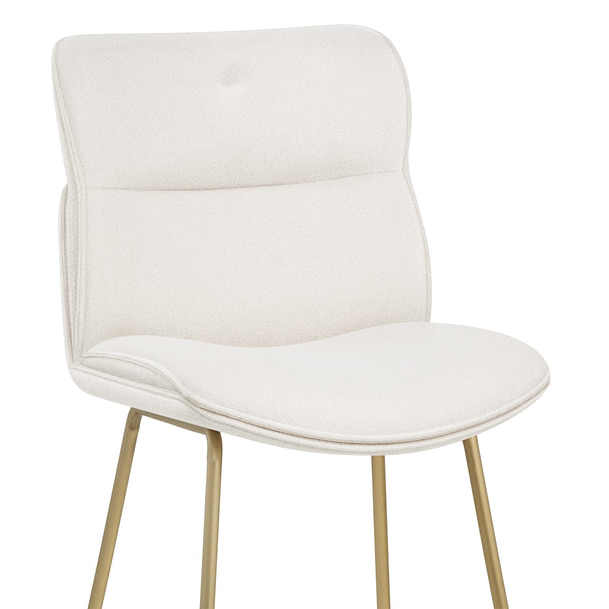 Sgabello in stoffa - Finley Bianco