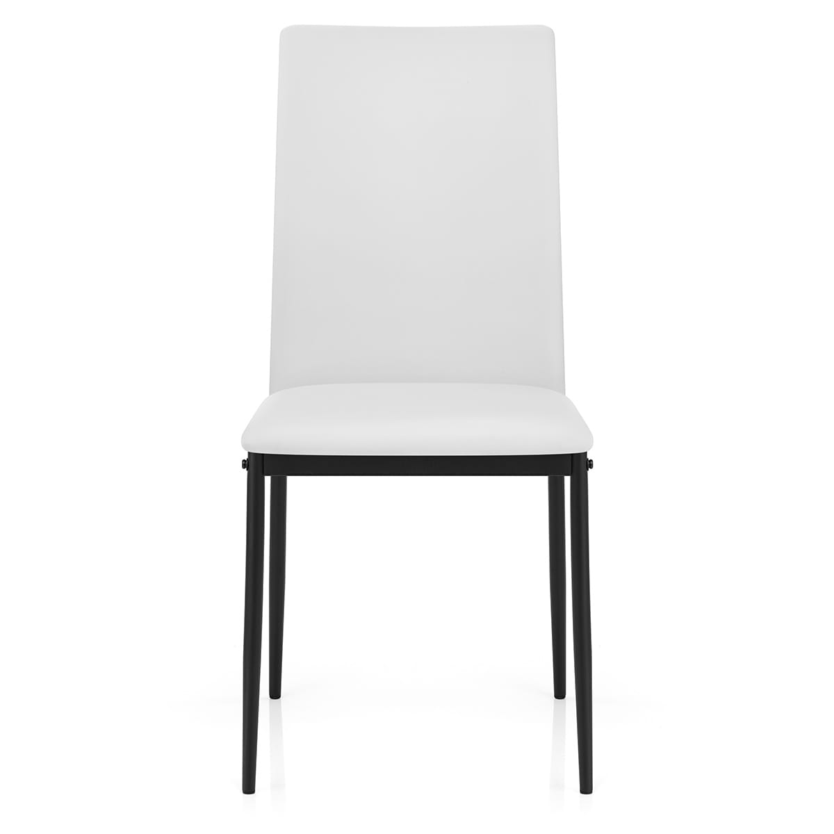 Sedia da pranzo Ecopelle - Franzy Bianco