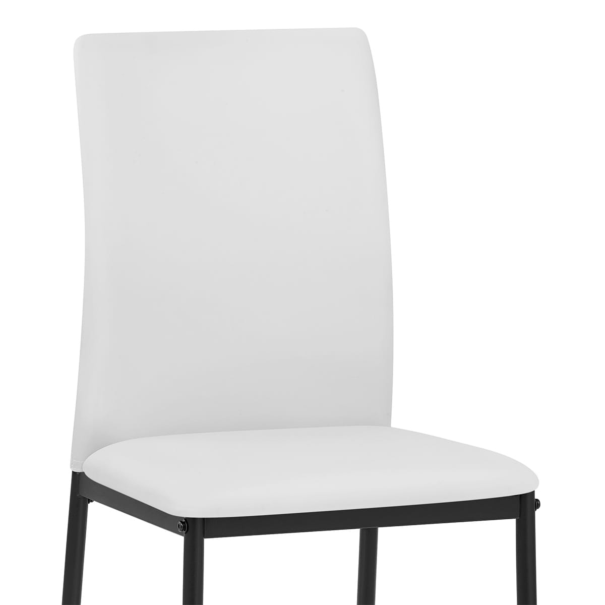 Sedia da pranzo Ecopelle - Franzy Bianco