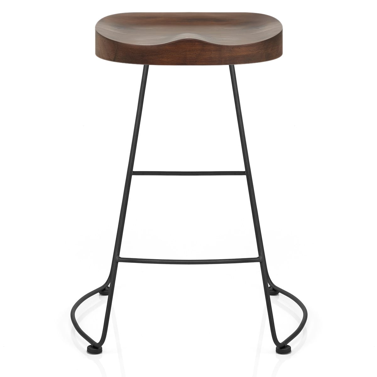 Barhocker Dunkler Holz - Freedom Schwarz Holz