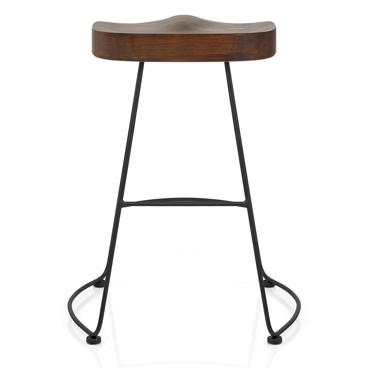 Barhocker Dunkler Holz - Freedom Schwarz Holz