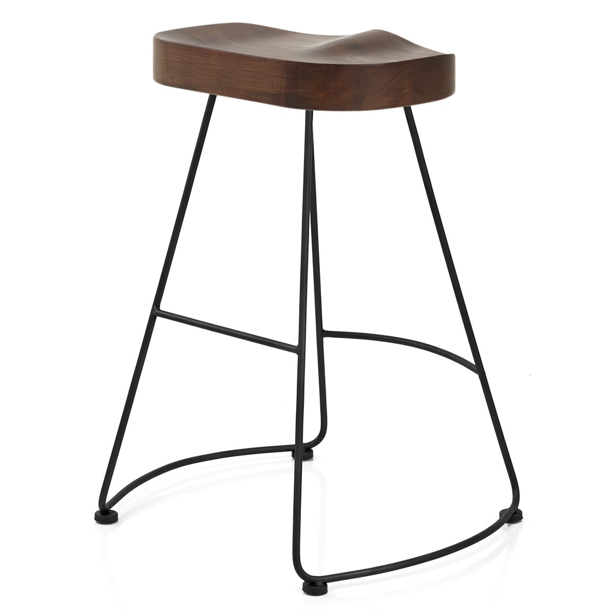 Barhocker Dunkler Holz - Freedom Schwarz Holz