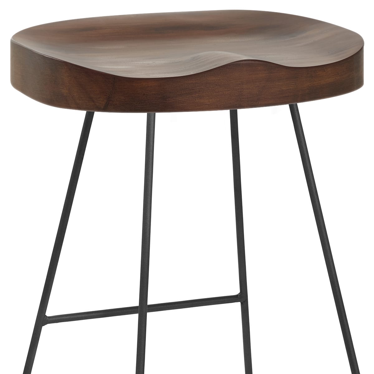 Barhocker Dunkler Holz - Freedom Schwarz Holz