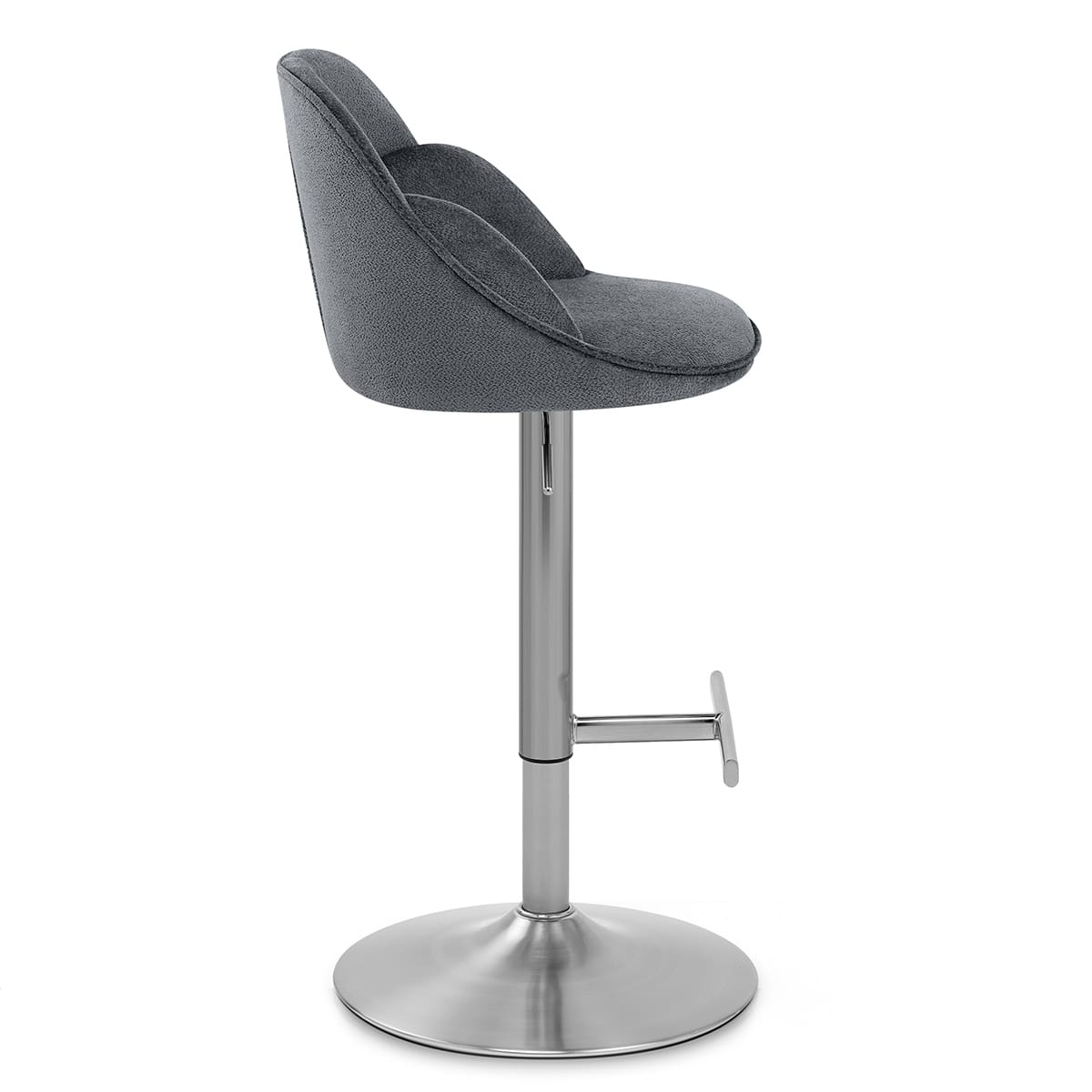 Sgabello Stoffa - Freya Grigio scuro