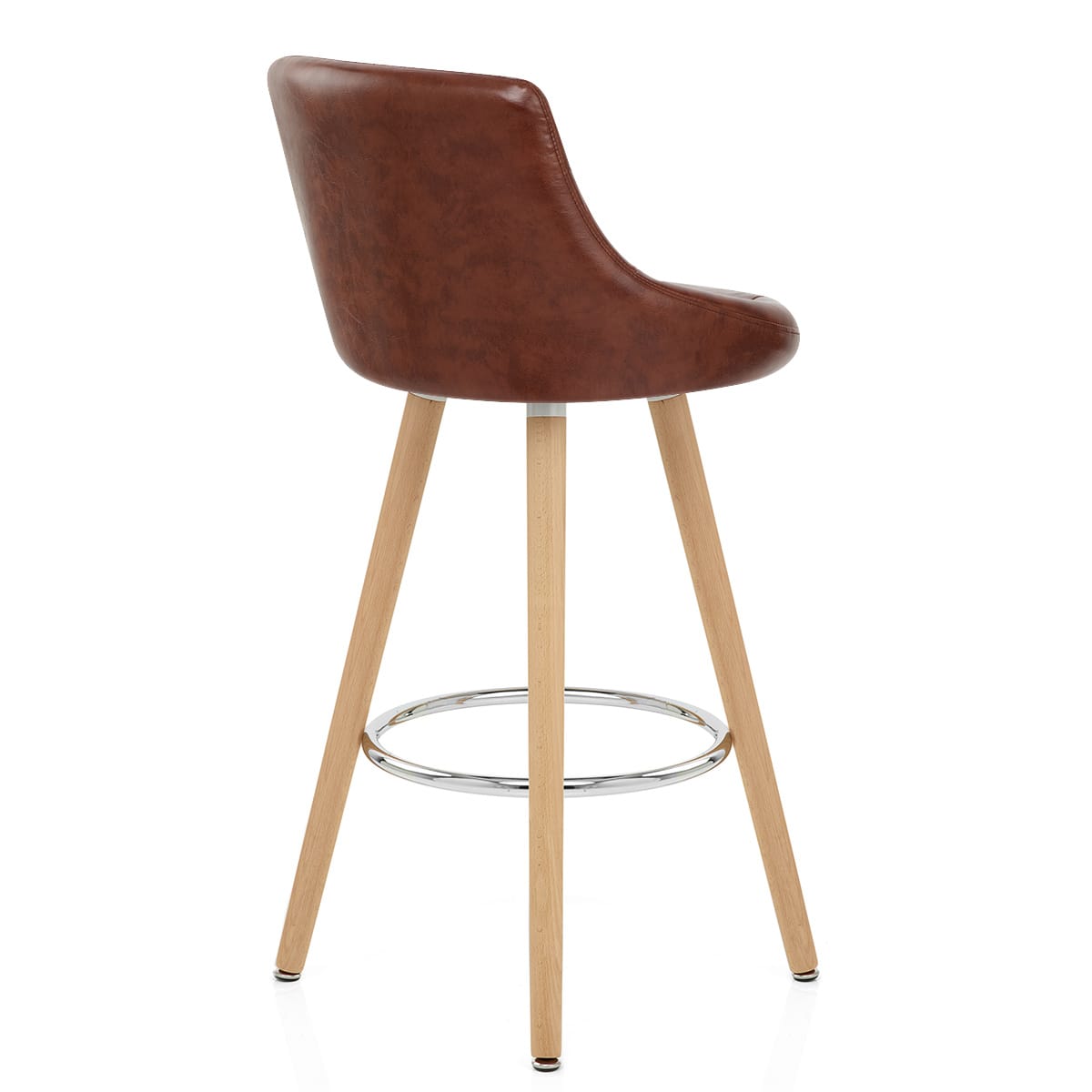 Sgabello Ecopelle Anticata - Fuse Marrone