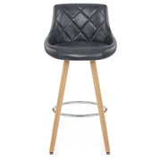 Kunstleder Barhocker Antik - Fuse Dunkelblau