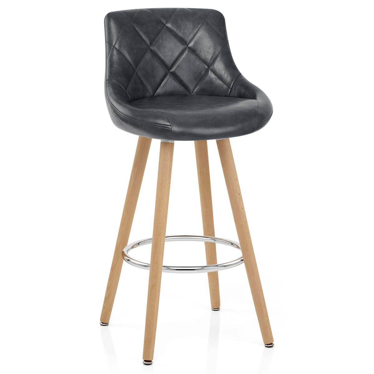 Kunstleder Barhocker Antik - Fuse Dunkelblau