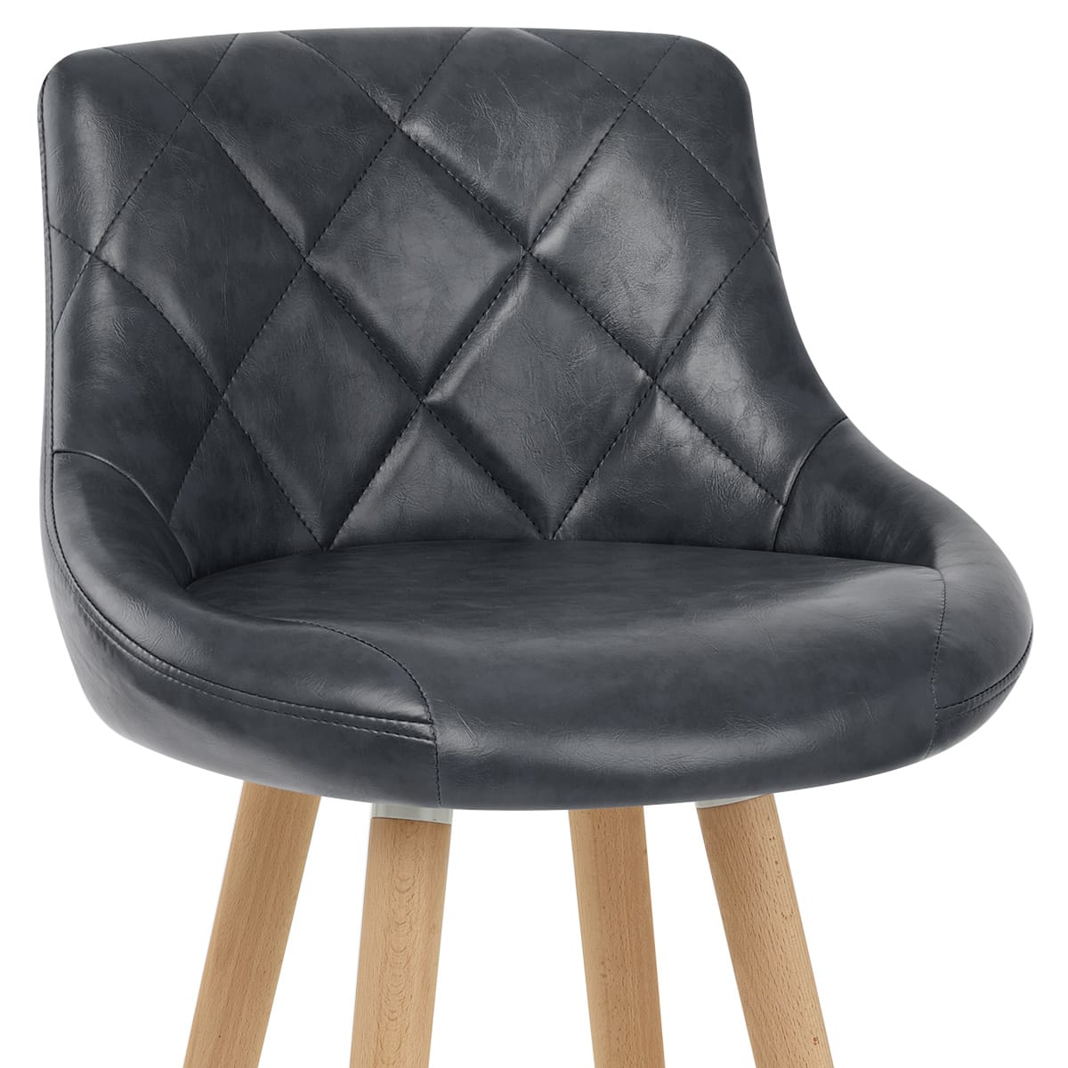 Kunstleder Barhocker Antik - Fuse Dunkelblau