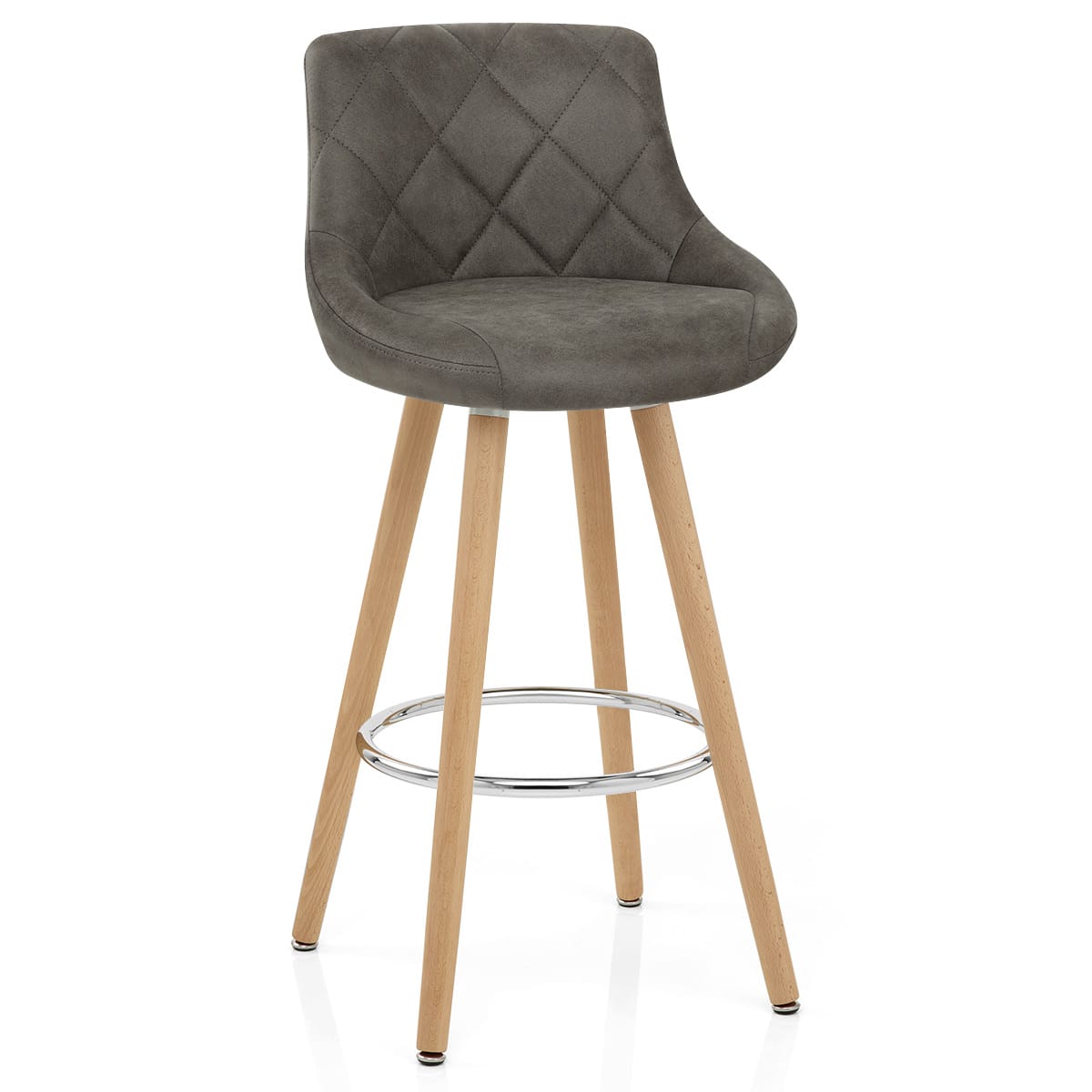 Sgabello Ecopelle - Fuse Grigio scuro