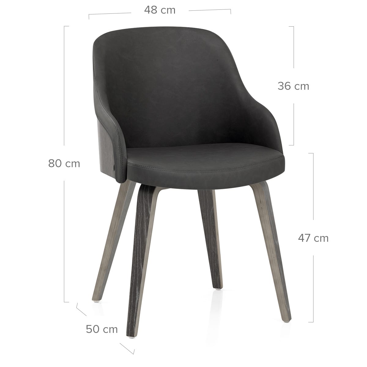 Sedia Legno - Fusion Grigio Grigio