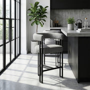 Barhocker Stoff - Gigi Grau
