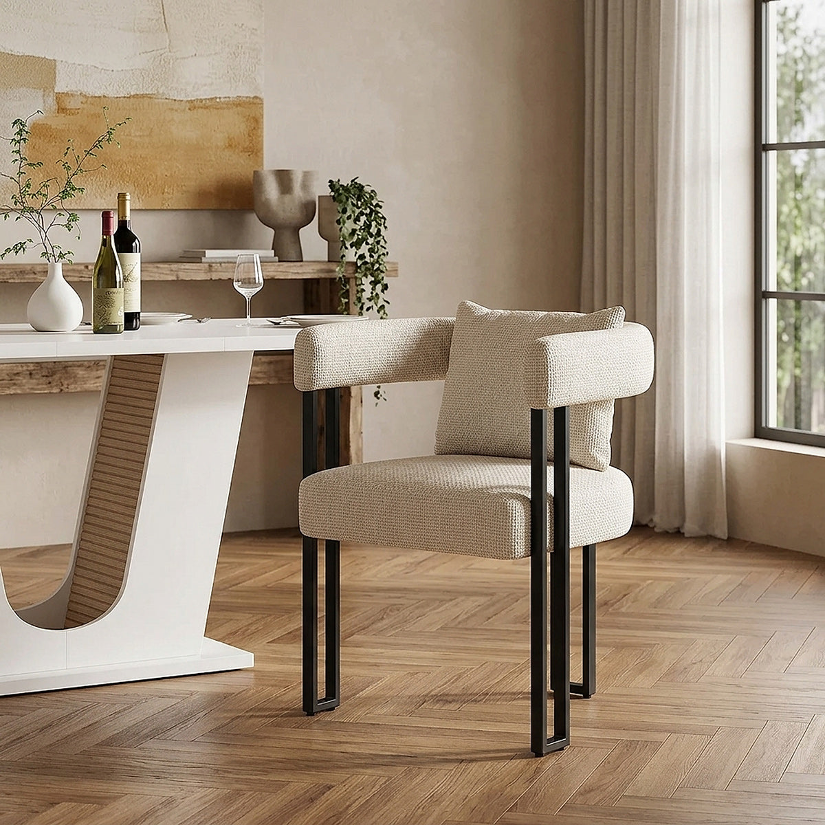 Esszimmerstuhl Stoff - Gigi Beige
