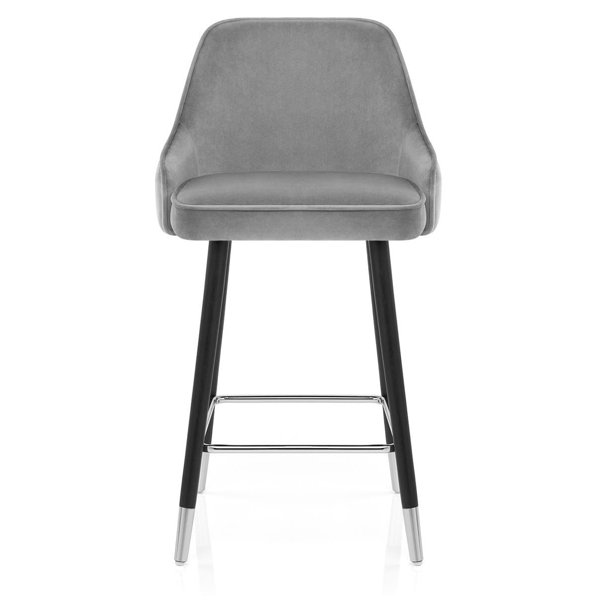 Samtbarhocker - Glam Grau