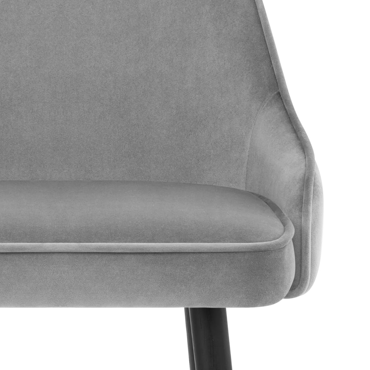 Samtbarhocker - Glam Grau