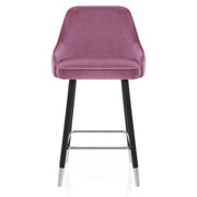 Sgabello Velluto Legno - Glam Viola