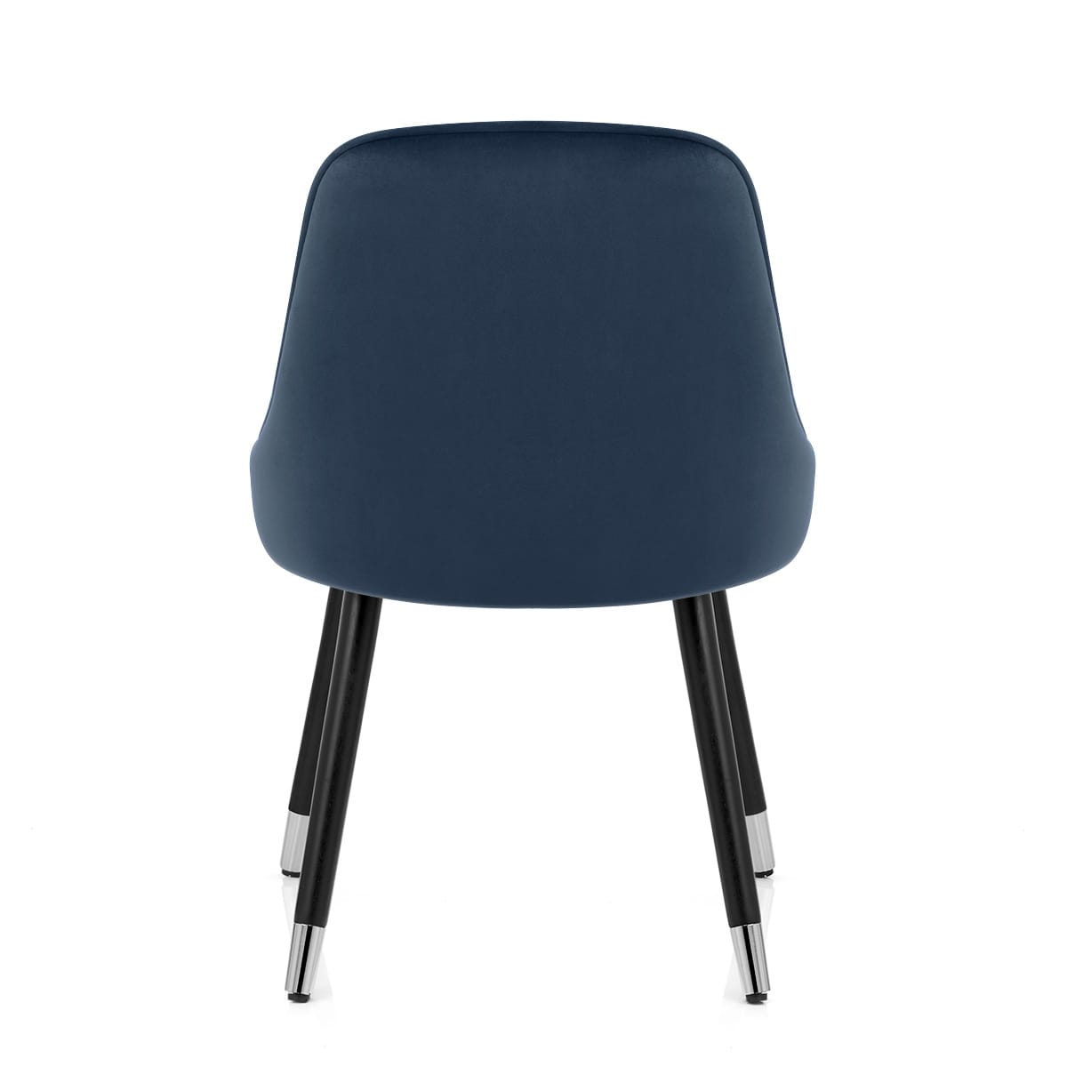 Sedia da pranzo Velluto Legno - Glam Blu