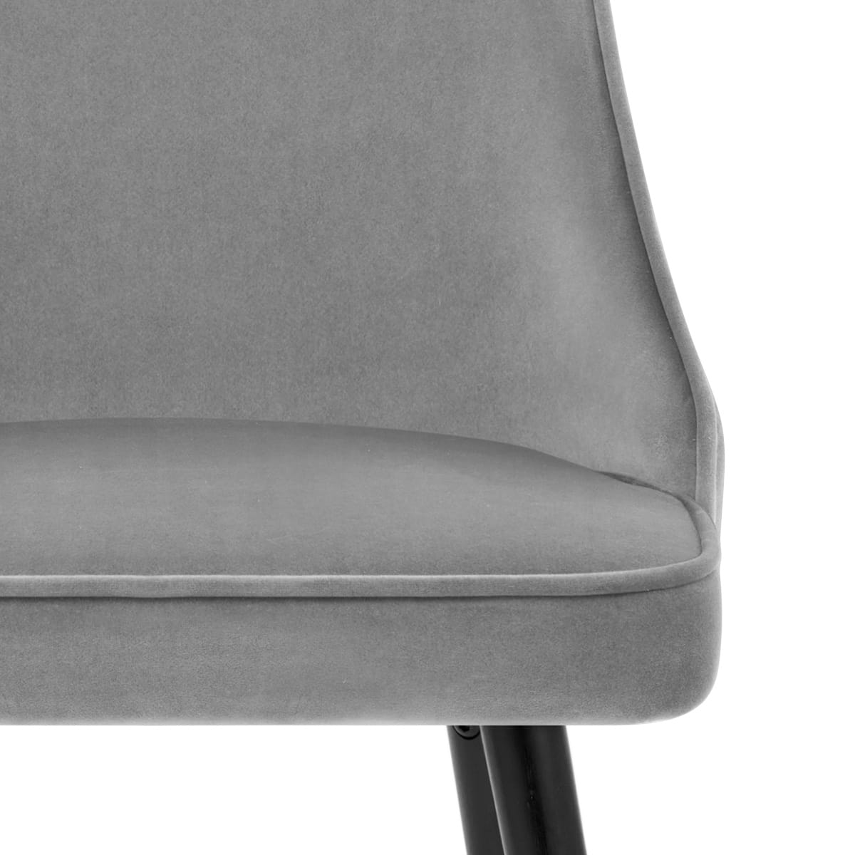 Samtstuhl - Glam Grau