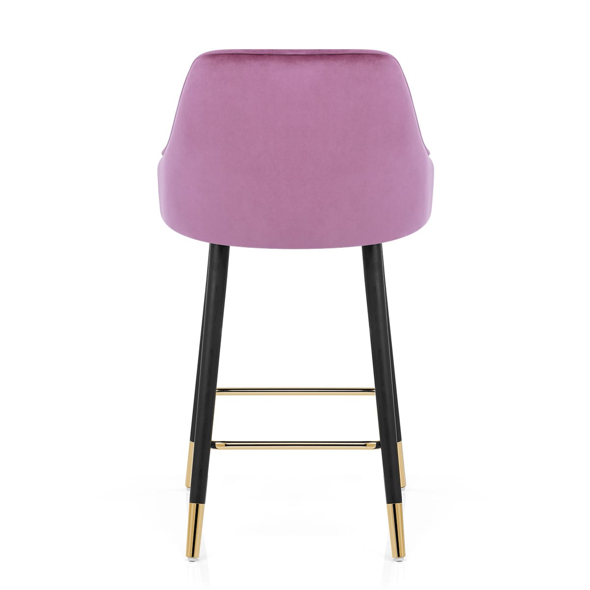 Samtbarhocker Gold - Glam Lila