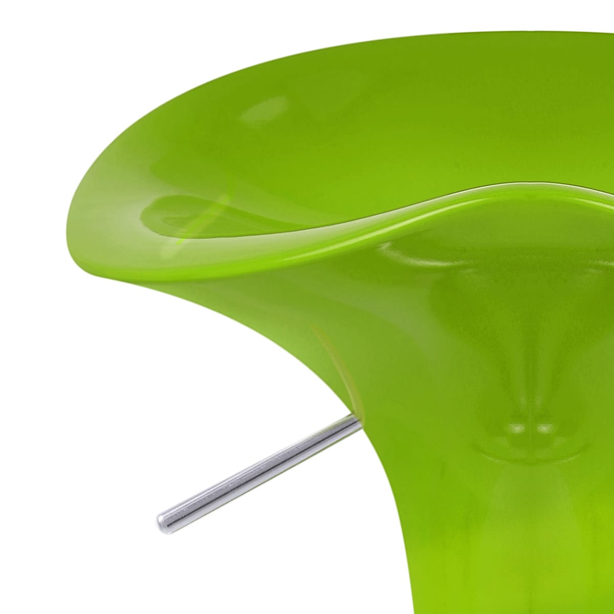 Sgabello Plastica Cromato - Gloss Coco Verde