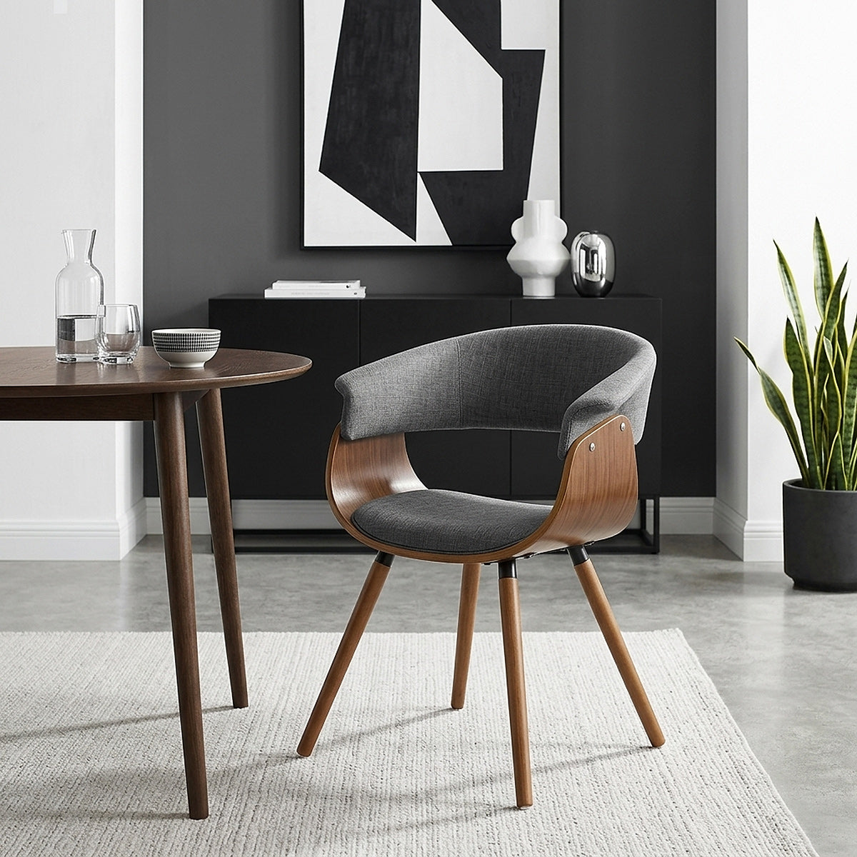 Stoff Stuhl - Grafton Grau