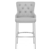 Kunstleder Barhocker Chrom - Grange Grau
