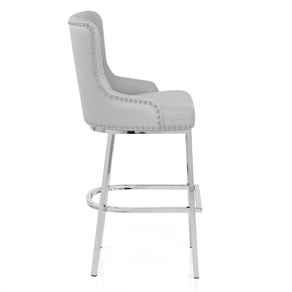 Kunstleder Barhocker Chrom - Grange Grau