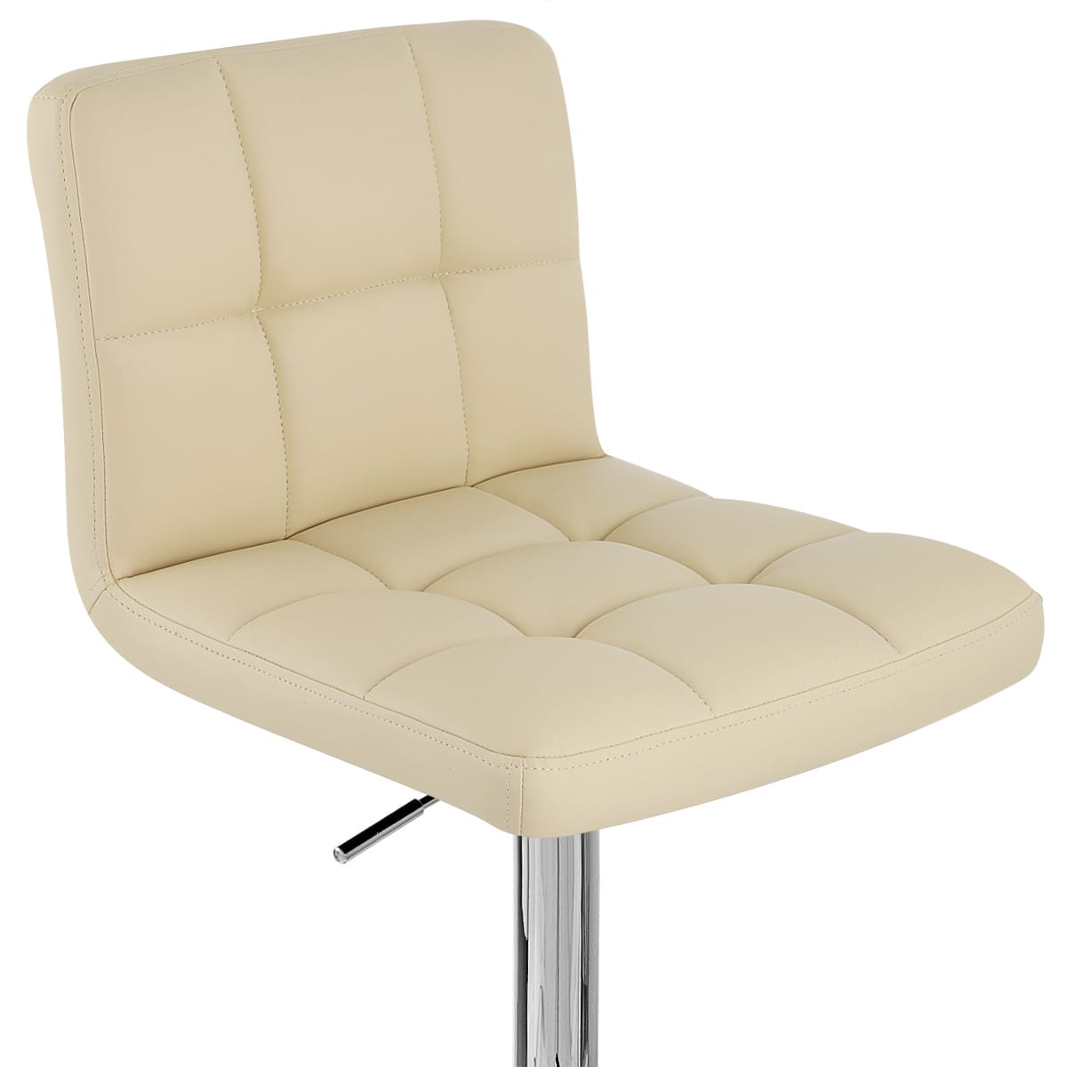 Sgabello Ecopelle Cromato - Grid Offerta Speciale Crema