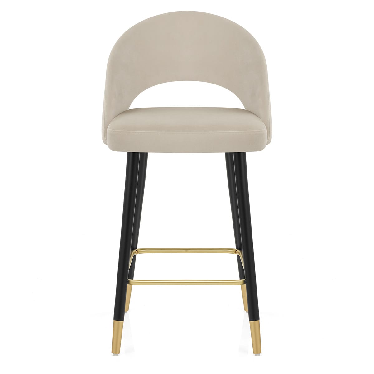 Samt Barhocker - Halo Beige