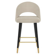 Samt Barhocker - Halo Beige