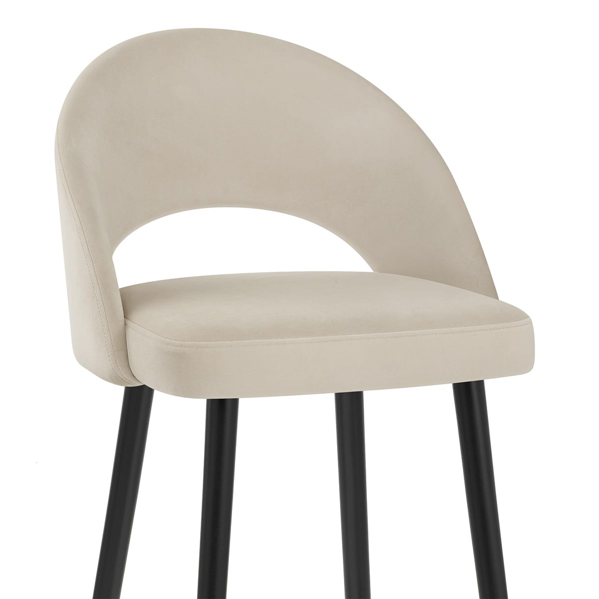 Samt Barhocker - Halo Beige