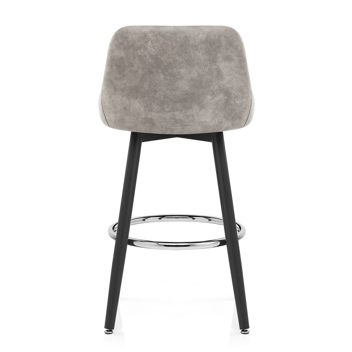 Sgabello Tessuto Metallo - Hamilton Grigio