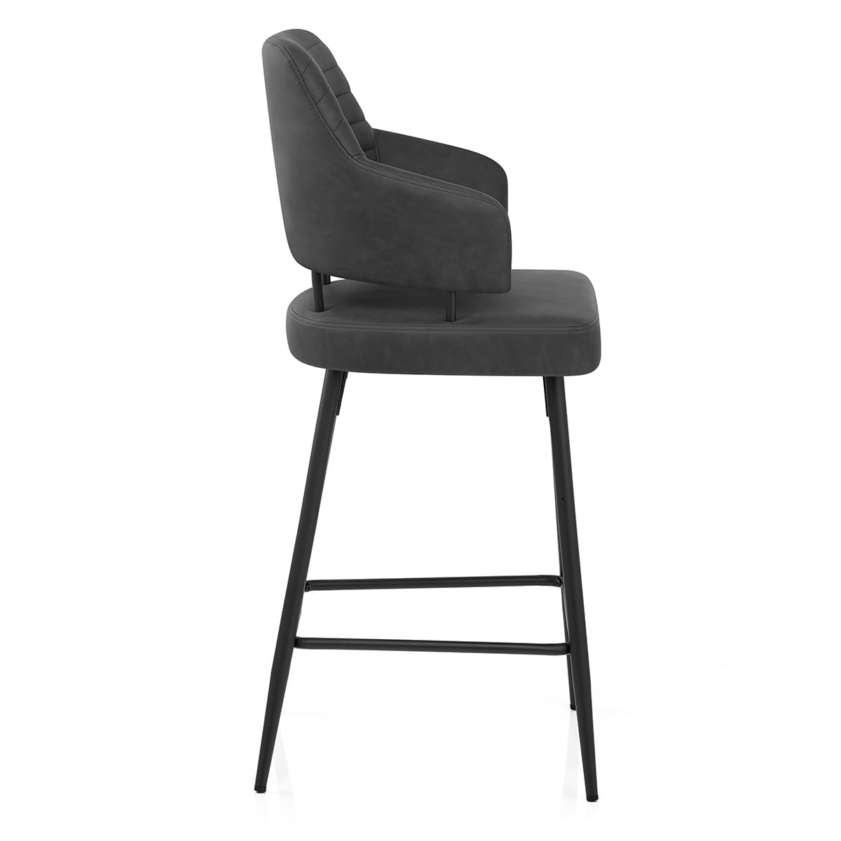 Barhocker Kunstleder - Hampton Dunkelgrau