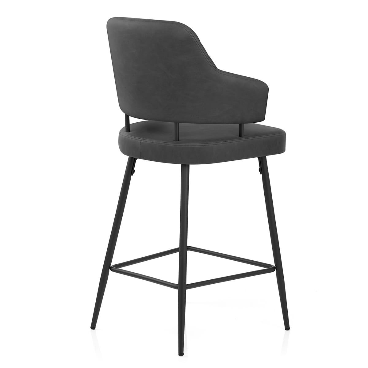 Barhocker Kunstleder - Hampton Dunkelgrau