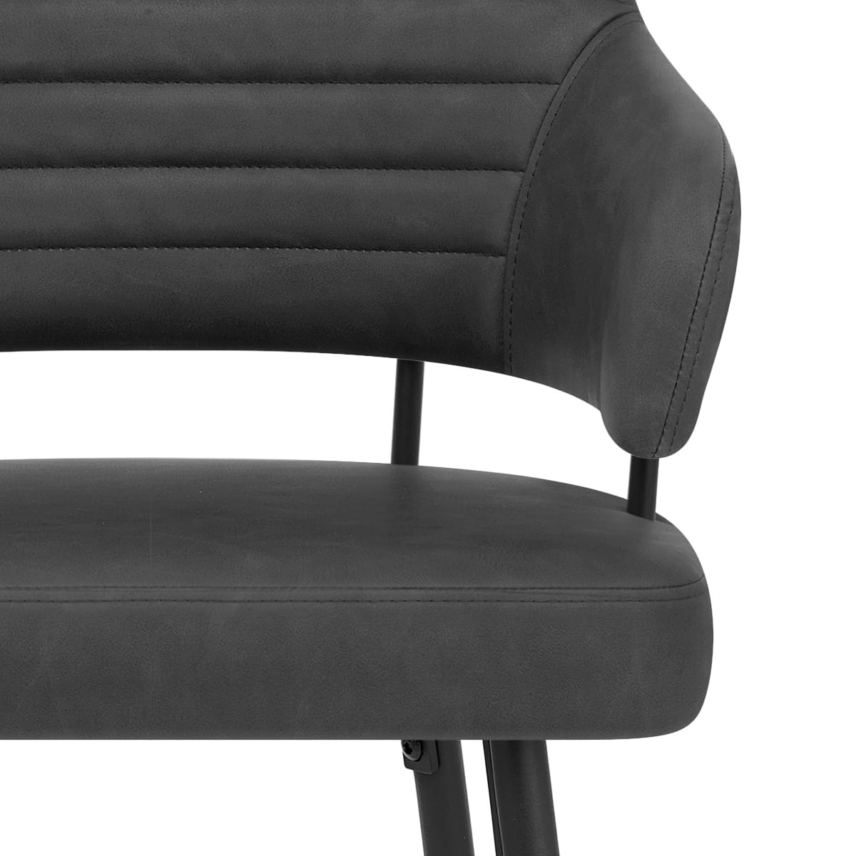 Barhocker Kunstleder - Hampton Dunkelgrau