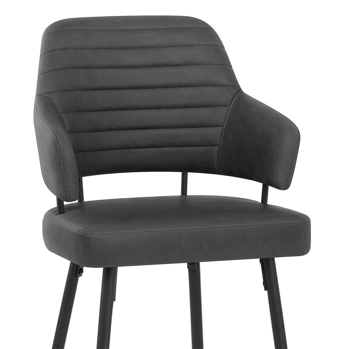 Barhocker Kunstleder - Hampton Dunkelgrau