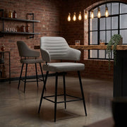 Barhocker Kunstleder  - Hampton Grau