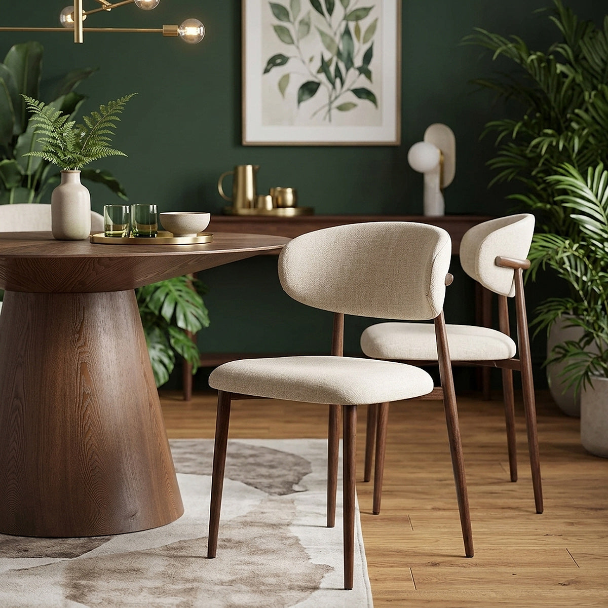 Stoff Esszimmerstuhl - Harrow Beige