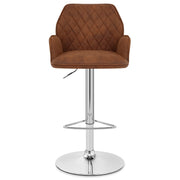 Sgabello Ecopelle - Harvard Marrone