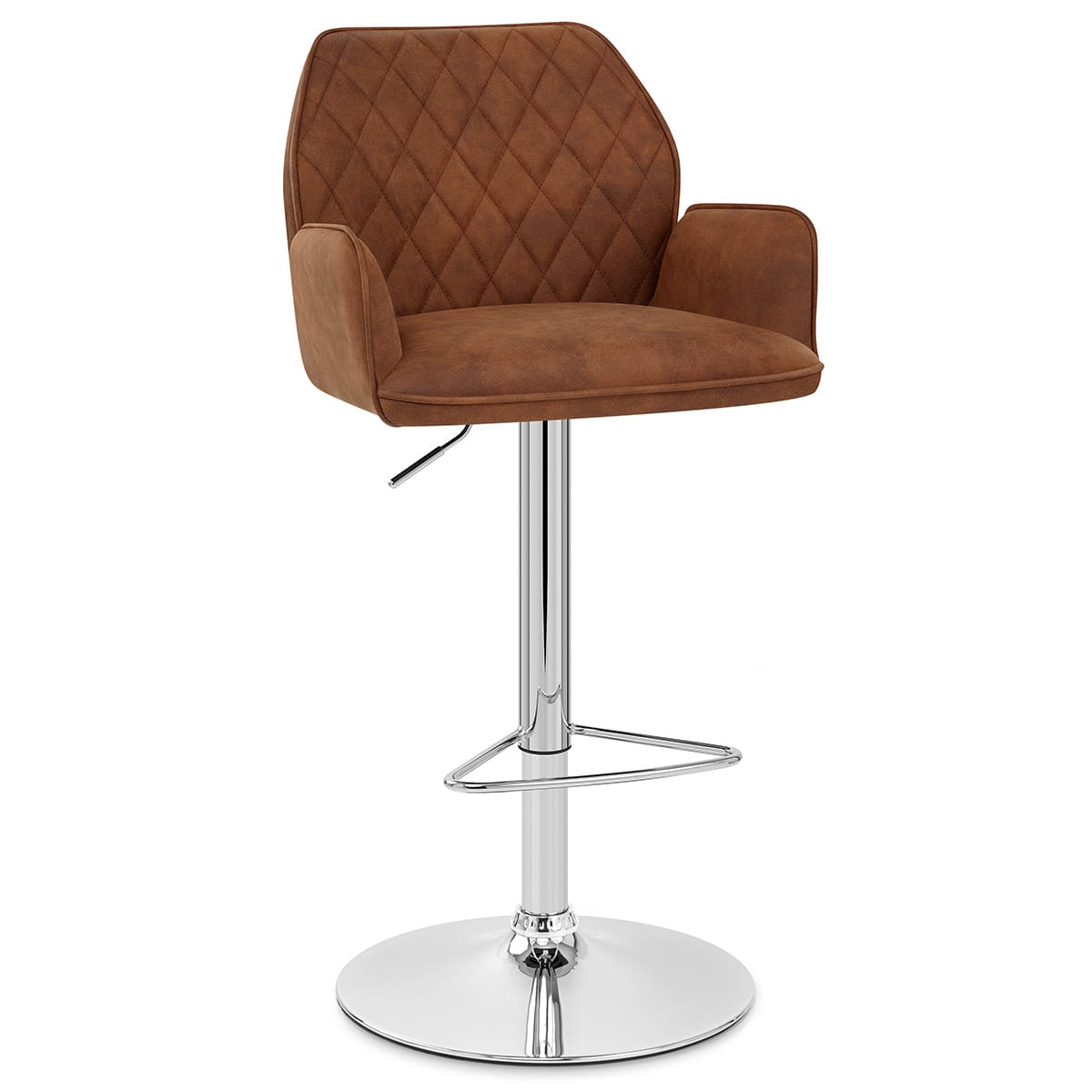 Sgabello Ecopelle - Harvard Marrone