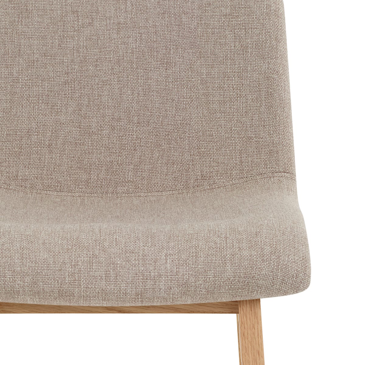 Barhocker Stoff Eiche - Haven Beige