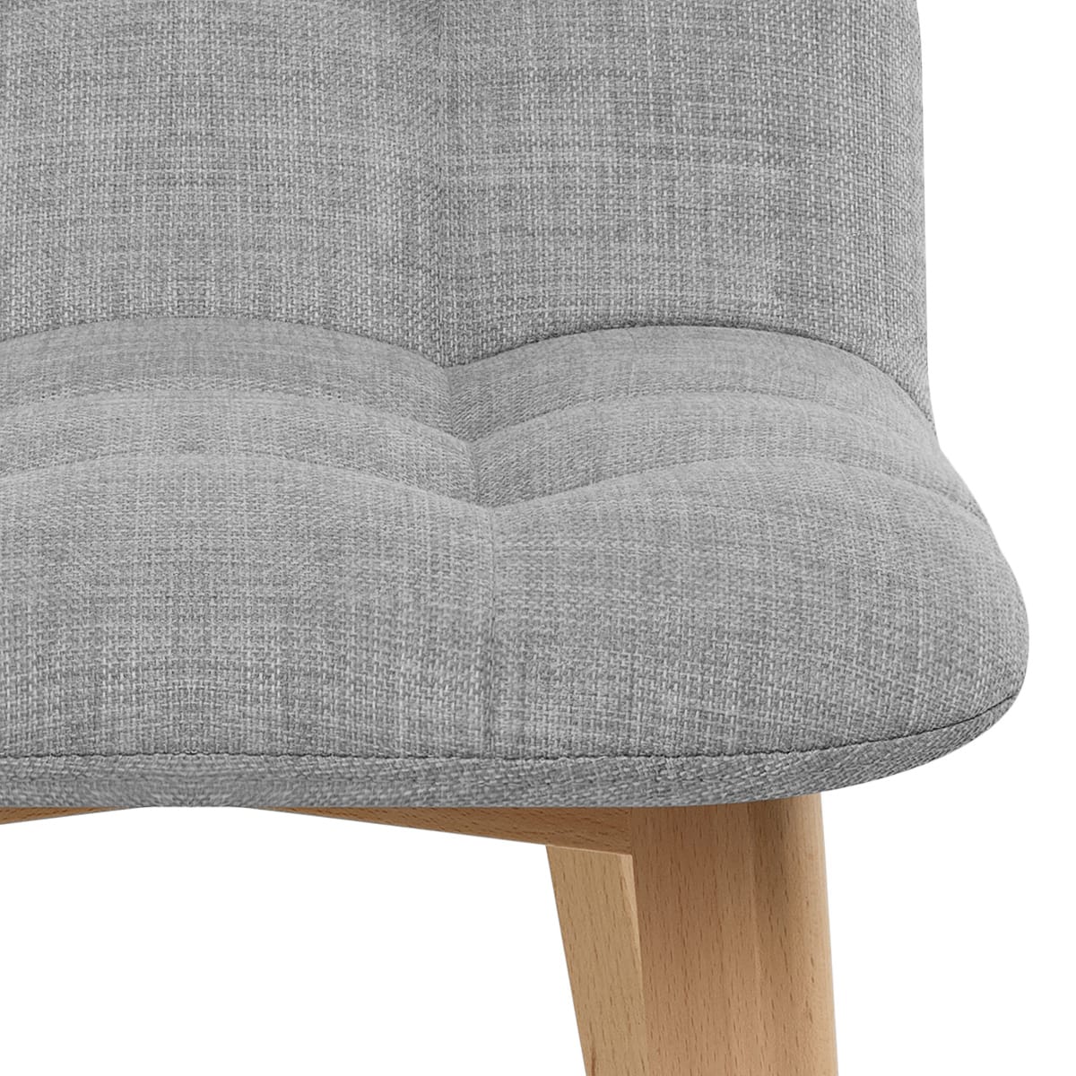 Sgabello Tessuto Legno - Hex Grigio