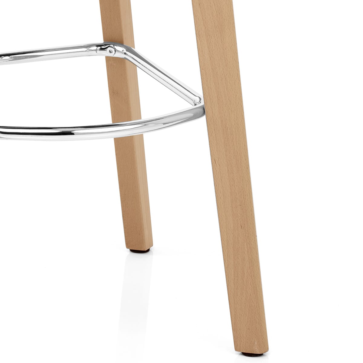 Sgabello Tessuto Legno - Hex Grigio
