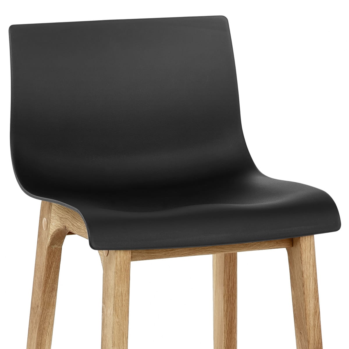 Barhocker Eiche - Hoch Drift Schwarz