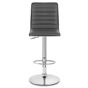 Kunstleder Barhocker Chrom - Hiline Grau
