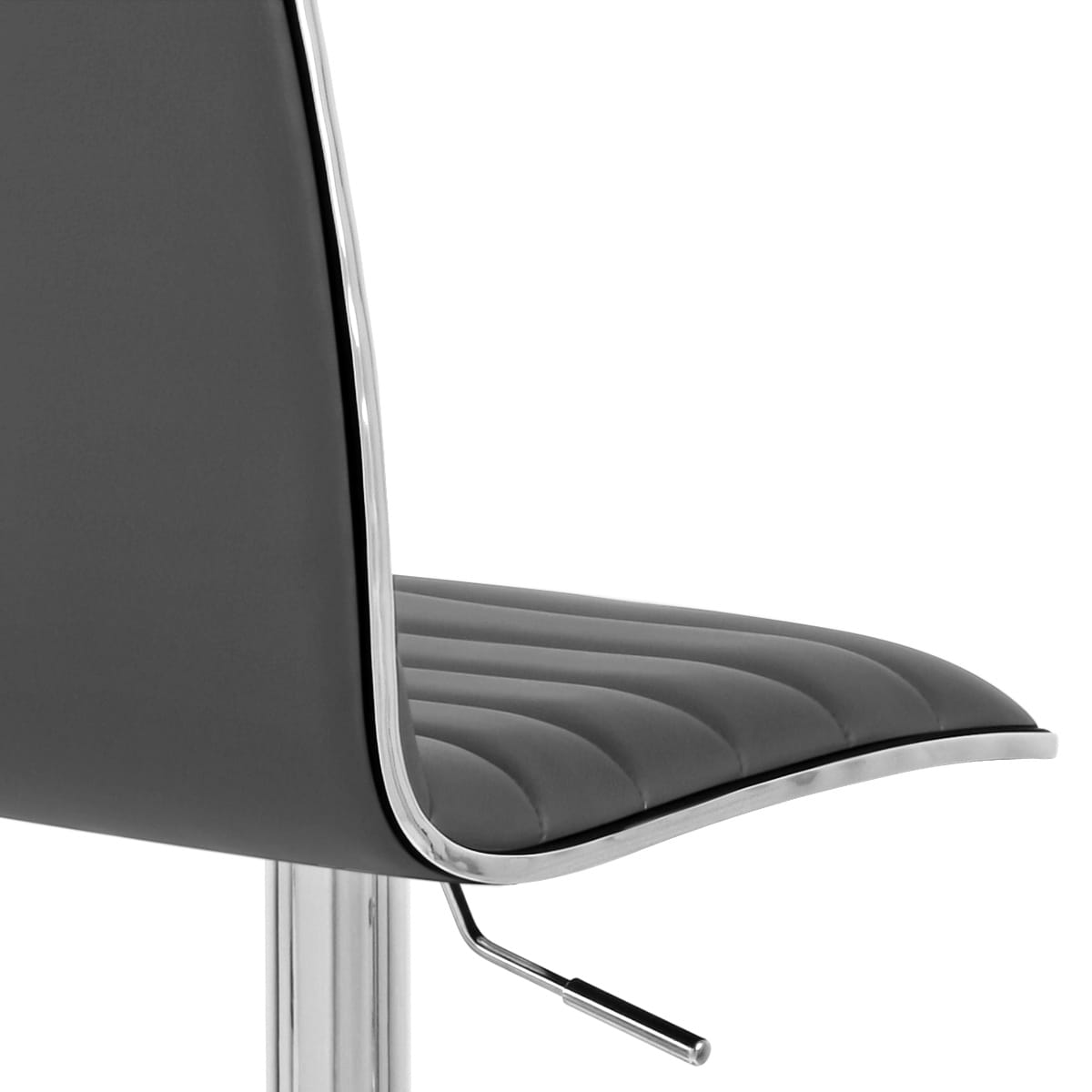 Kunstleder Barhocker Chrom - Hiline Grau