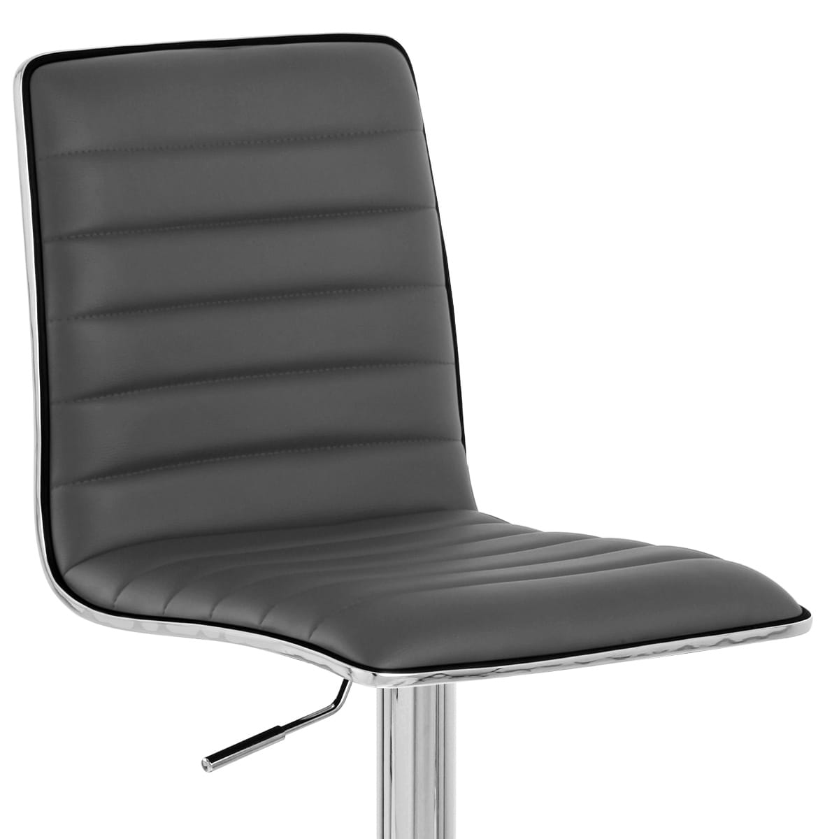 Kunstleder Barhocker Chrom - Hiline Grau