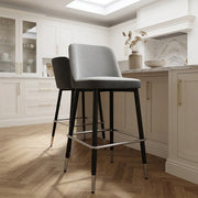 Stoff Barhocker - Hudson Grau