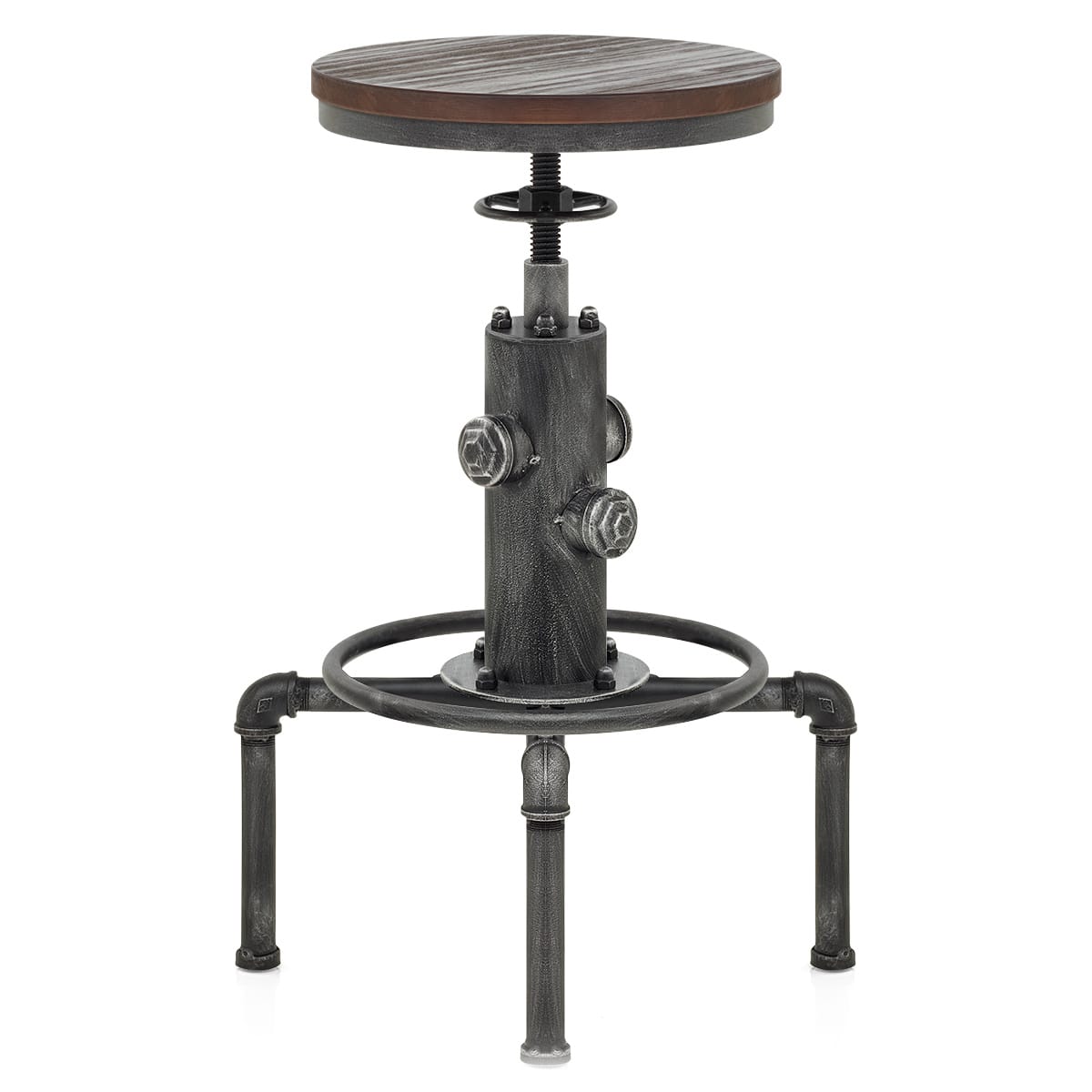 Barhocker Metallisch - Hydrant Holz